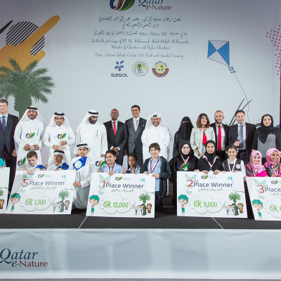 The Ministry of Education and Higher Education, Sasol and FEC Recognize the Winners of the Qatar e-Nature Schools Contest 2017