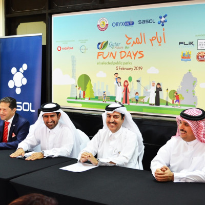 The Ministry of Municipality and Environment, Sasol, and ORYX GTL  launch “Fun Days with Qatar e-Nature”  at 7 Public parks